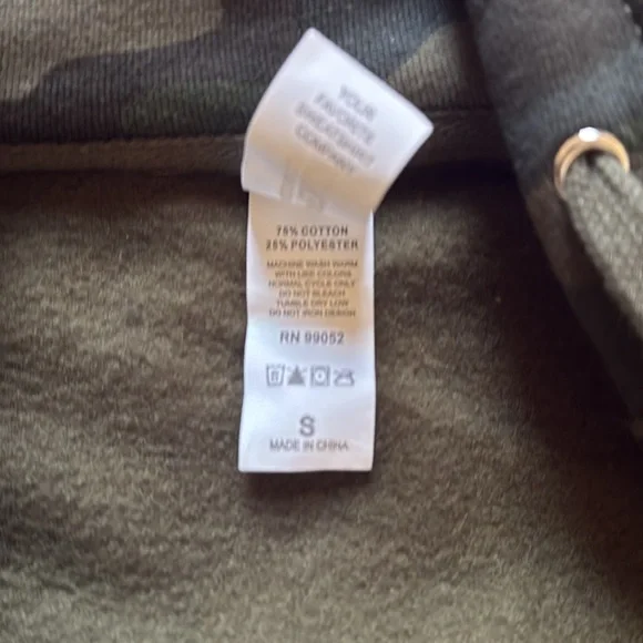 Unisex Camo Full Zip Hoodie - Picture 2 of 2